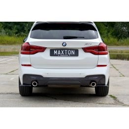 Накладки сплиттеры боковые на задний бампер на BMW X3 G01 M-Pack